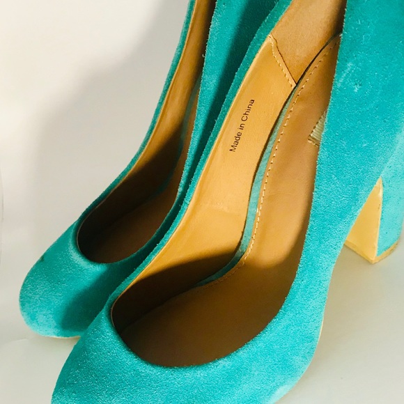Kimchi Blue Shoes - Teal blue pumps bought at Anthropologie.